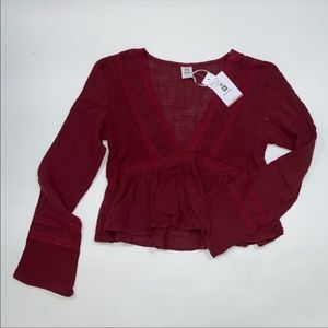 Burgundy Top- Me to We Brand